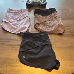 Lululemon Shorts Bundle of 3, Sz 6